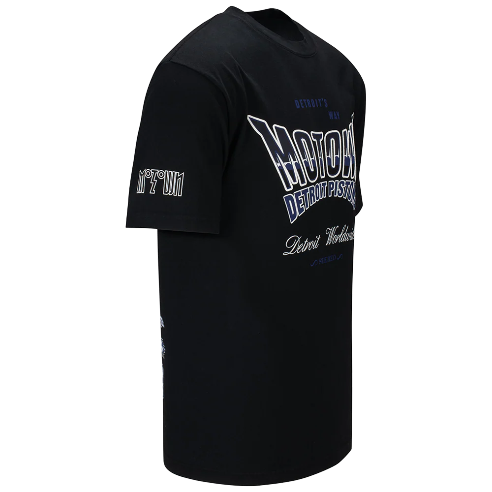 Pistons x Motown Detroit’s Way Black T-Shirt - Image 3