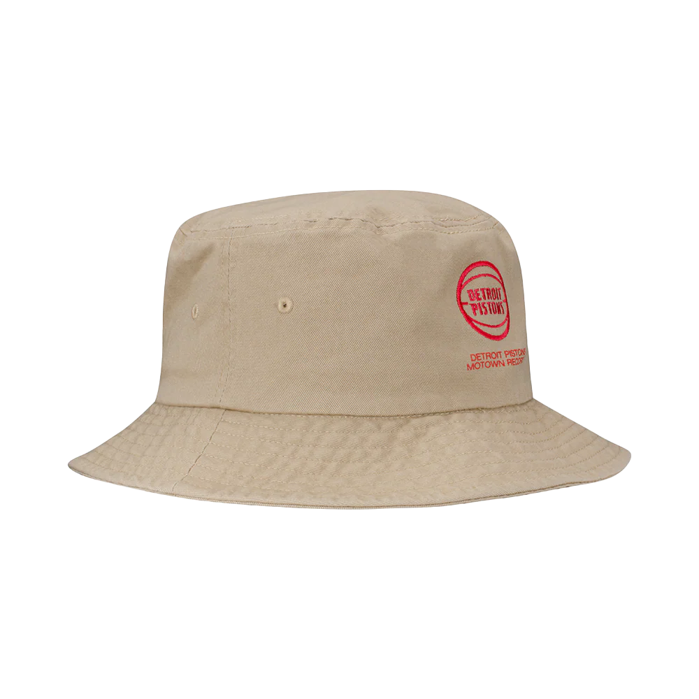 Pistons x Motown Embroidered Sand Bucket Hat - Image 3